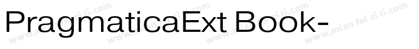 PragmaticaExt Book字体转换
